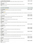 Menu Le Kiosque à Pizzas - Les pizzas page 2