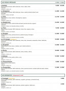 Menu Le Kiosque à Pizzas - Les pizzas page 3