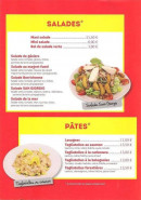 Carte et menu de Le san giorgio à Saint Georges sur Moulon — Salades et pâtes