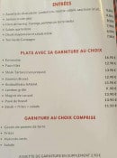 Carte et menu de Brasserie de la Poste à La Guerche sur l'Aubois — les entrées et plats,..
