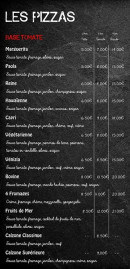 Carte et menu de La Fristouille à La Guerche sur l'Aubois — Le base tomate