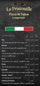 Carte et menu de La Fristouille à La Guerche sur l'Aubois — Les spéciales
