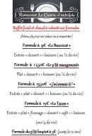 Menu La Cuisine d'autrefois - formules