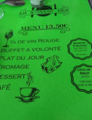 Menu Au l'Augère - Menu 13,5€