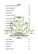 Menu Au ch'ti pierrot - La carte