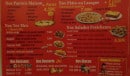 Menu Pat a Pizza - Les paninis, pates...