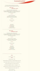 Carte et menu de La Ferme Auberge des Pirodelles à Augy sur Aubois — Les menus du weekend