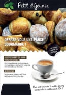 Menu L'Instant Lunch Café - Petit déjeuner