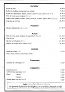 Carte et menu de Auberge des Bruyères à Saint Hilaire les Courbes — La carte