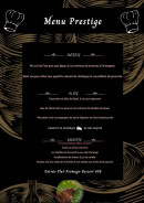 Menu Auberge de la Xaintrie - Le menu prestige