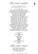 Menu La Table de Turlot - Les vins rouges page 3 et vins rosés