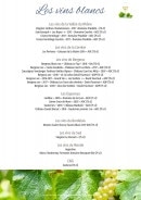 Menu La Table de Turlot - Les vins blancs suite
