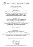Menu La Table de Turlot - Le menu à 35€, entrées, plats et desserts