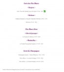 Carte et menu de Domaine Du Moulin De Lachaud à Sainte Fortunade — Les vins suite