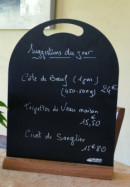 Menu Les deux sorru - Suggestion du jour