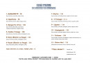 Menu Pizza Chez Pierre - Les pizzas