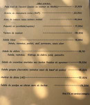 Menu L'acciaro plage - Côté entrées