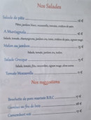 Carte et menu de Auberge Chez Marie à Petreto Bicchisano — Les salades et suggestions