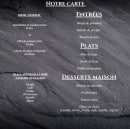 Carte et menu de La Poissonnerie à Sainte Lucie de Porto Vecchi — Menu enfant, entrées, plats,..