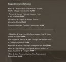 Menu A Caseta - Les suggestions