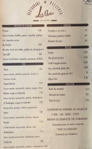 Menu Les amis - Les plats à la carte