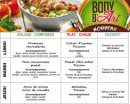 Menu Body B'Art - Un exemple de menu de la semaine