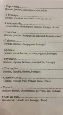 Carte et menu de Santa Lucia à San Martino Di Lota — Les pizzas suite