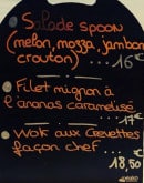 Menu A Casella Plage - exemple de menu