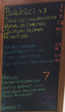 Carte et menu de Le Cargo à Santa Maria Poggio — Exemple de menu