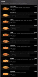 Menu 911 Pizza - Les pizzas