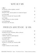 Menu Brasserie François - Les desserts et menu enfant