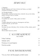 Menu Brasserie François - Résistance, accompagnements et pause bourguignonne