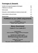 Menu Le Café Gourmand - Fromages, desserts, formule...