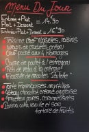 Menu Le Coq en pâte - Un exemple de menu du jour