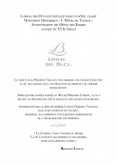 Menu Loiseau des Ducs - Les informations