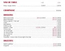 Menu Osaka - La carte de vins et les boissonssuite