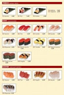 Menu Osaka - Les temakis les sushis et les sashimis