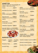 Menu Pause Théâtre - Assiettes et barquettes