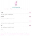 Menu Yaoz - Gourmets personnalisé