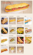 Menu La Croissanterie - Les sandwichs