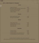 Menu Le Cellier Volnaysien - Les entrées, poissons,...