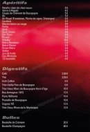 Menu Au Petit Bonheur - Les apéritifs, digéstifs