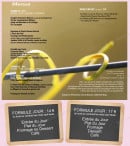 Menu Au Petit Bonheur - Les menus