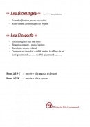 Menu Auberge des Tilleuls - Menus midi suite