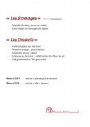 Menu Auberge des Tilleuls - Menus soir suite