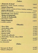 Menu Au Tournedos - Entrées, viandes, pâtes,...