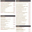 Menu La Table d'Arc - Les entrées, salades, plats,...