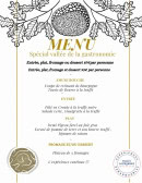 Carte et menu de Maison aux Mille Truffes à Marey les Fussey — Le menu