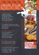 Menu Attila - Les entrées, les plats, les desserts, les boissons...