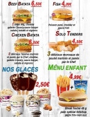 Menu FourChef - Les burgers et glaces